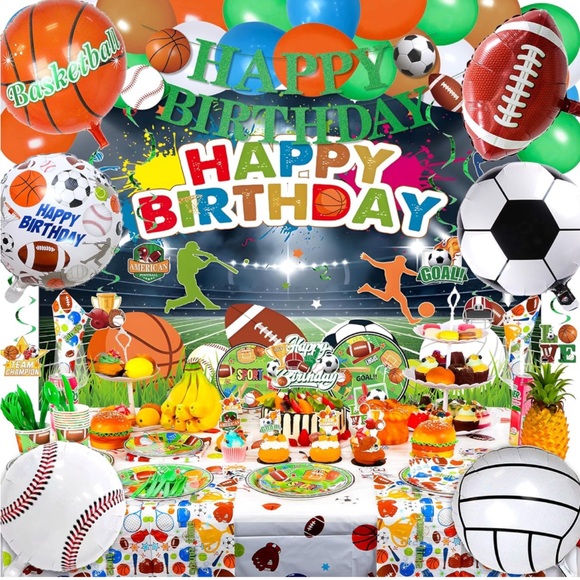Sports Themed Party Decorations and Favors - Picture 2 of 5